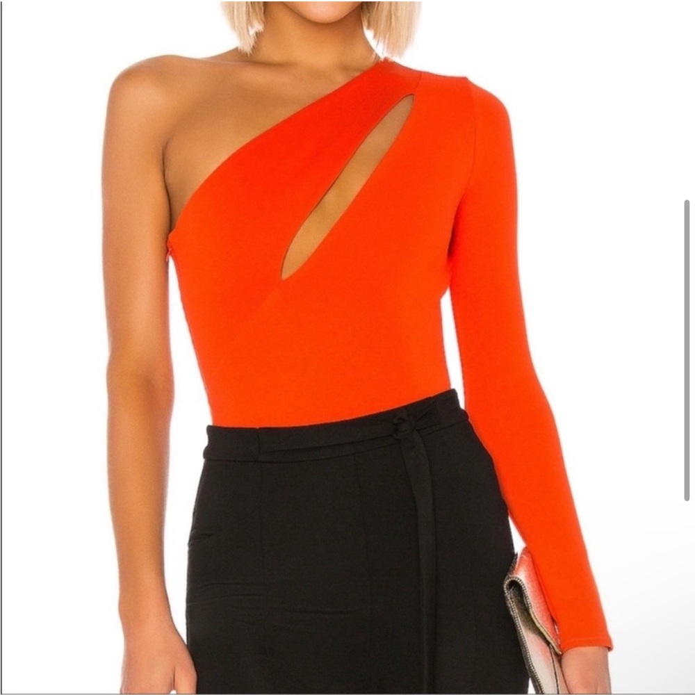 NBD Aaliyah Bodysuit in orange - size small